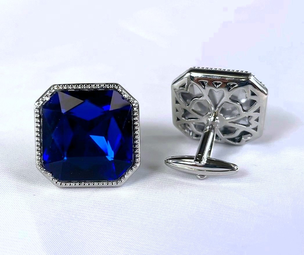King Square Cuff Link 21-R.Blue KSC21-R.Blue